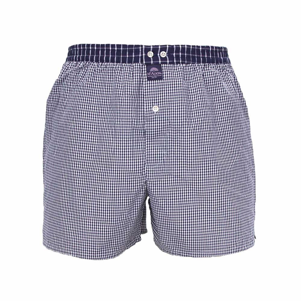 McAlson boxershort gingham navy blue