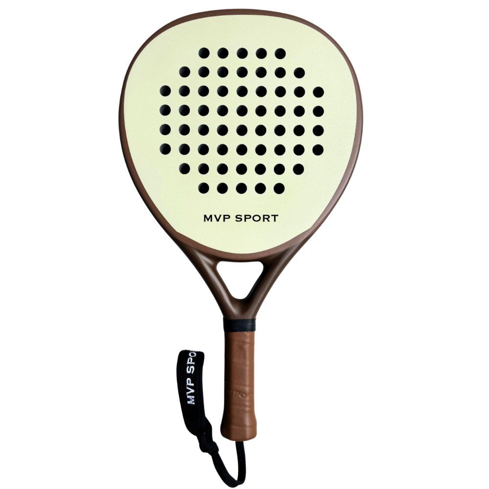 Modest Vintage Player PRO Padel Racquet - Cream/Brown