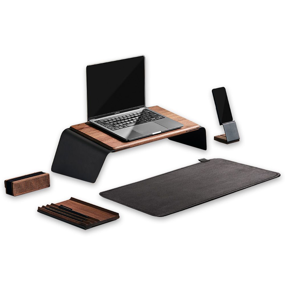 The NOOE Complete Desk Essentials Set - Walnut