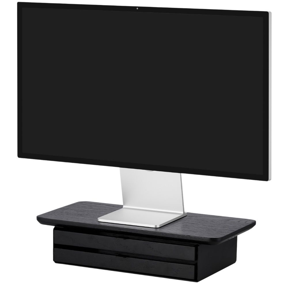 Oakywood Desk Shelf Mini Dual Drawer - Black