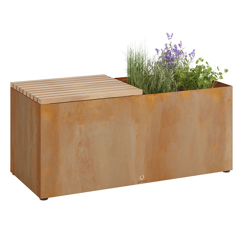 OFYR Herb Garden Bench - Corten