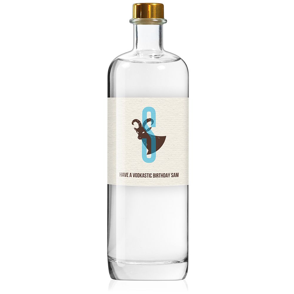 Personalised Premium Vodka Star Sign