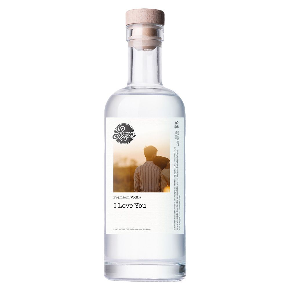Personalised Premium Vodka - Valentine's Edition