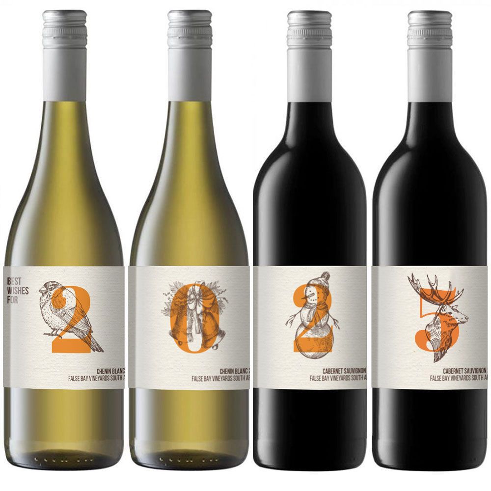 Personalised Wine - Quartet Xmas