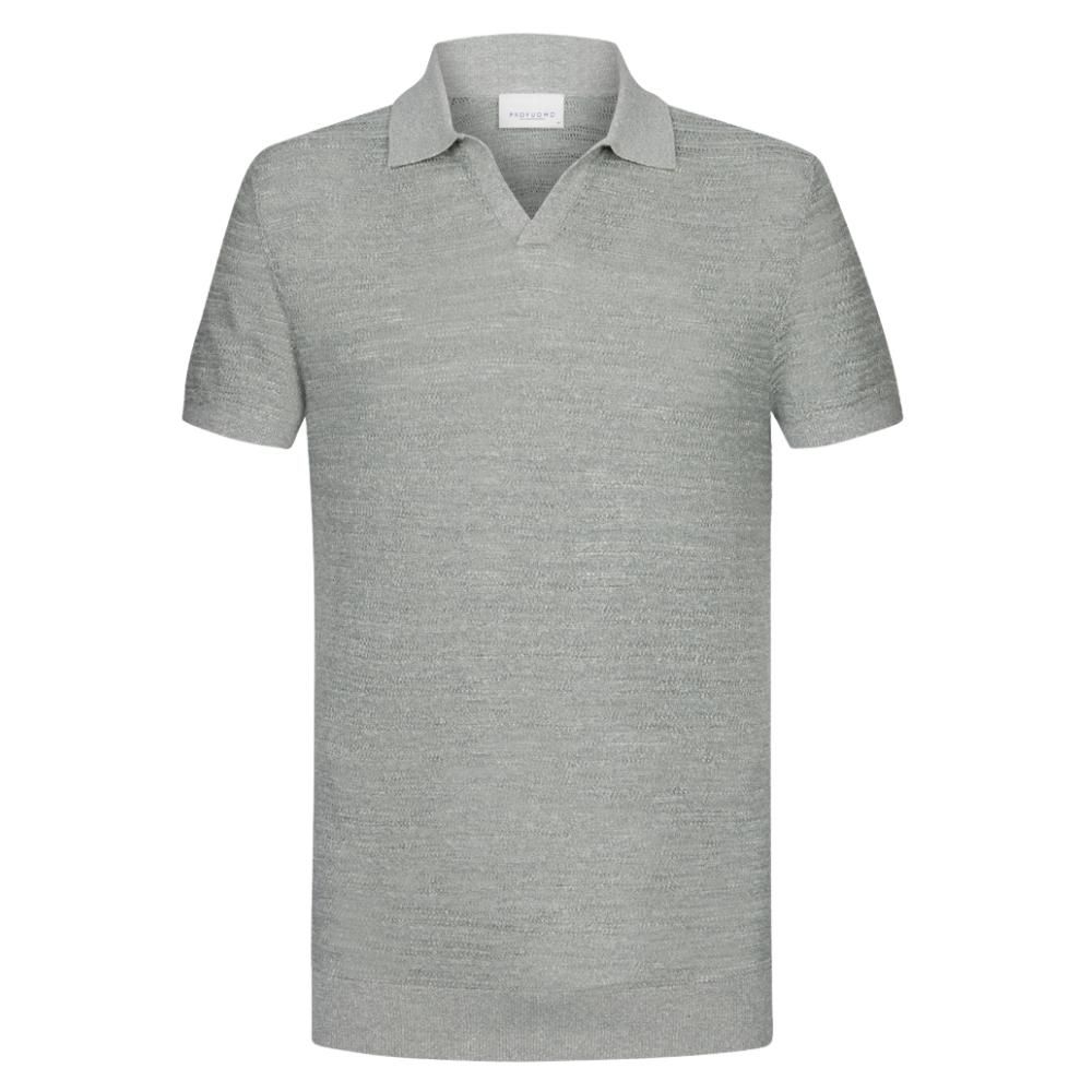 Profuomo Knitted Polo - Green