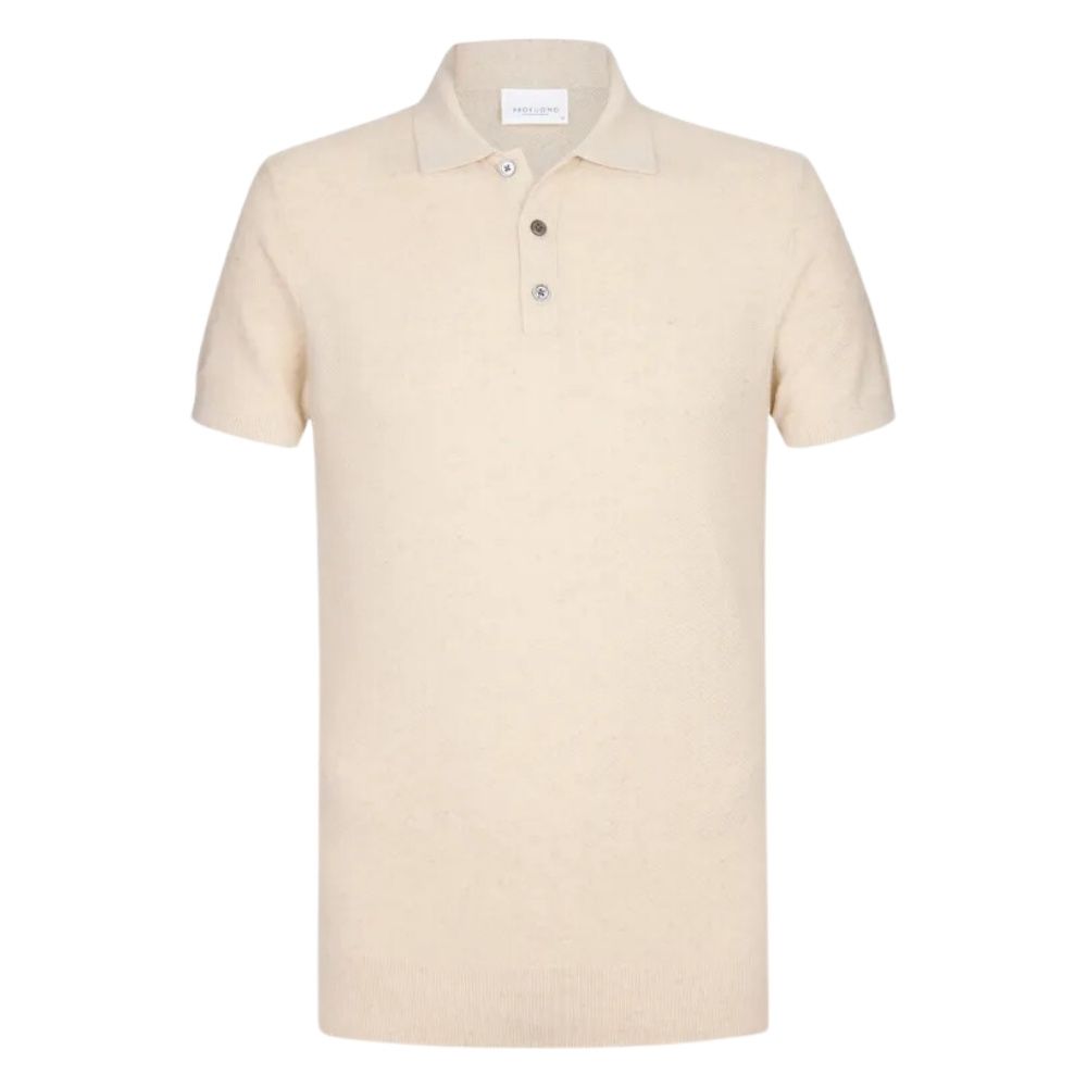 Profuomo Cotton-Linen Polo - Off-White