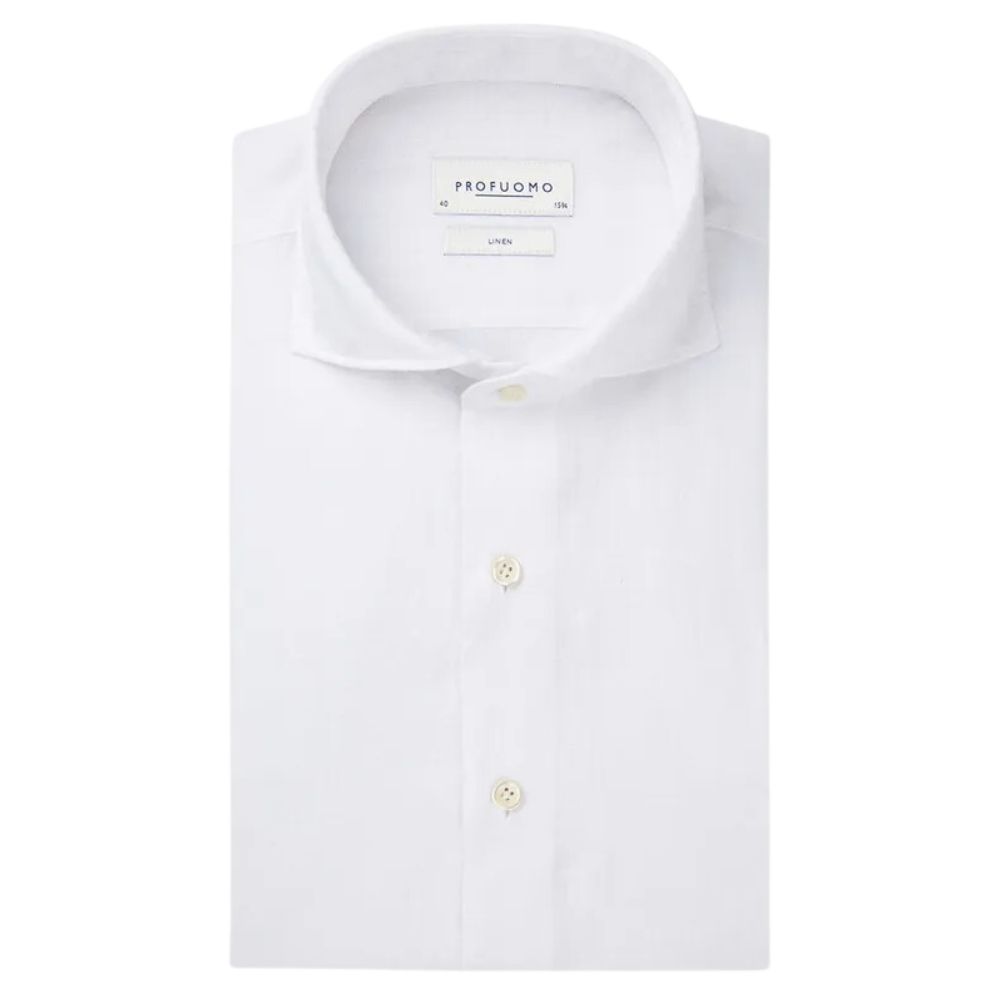 Profuomo Linen Shirt - White