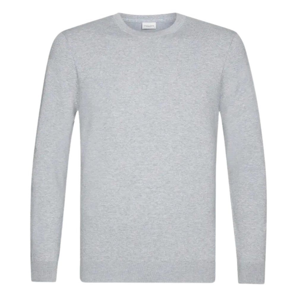 Profuomo Luxury Basic Pullover - Light Grey