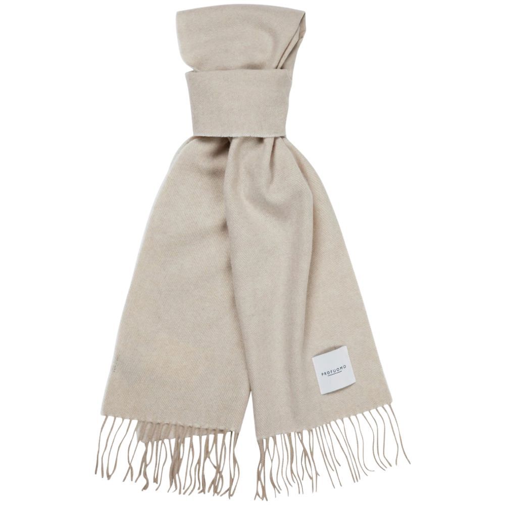 Profuomo Lambswool Scarf - Beige
