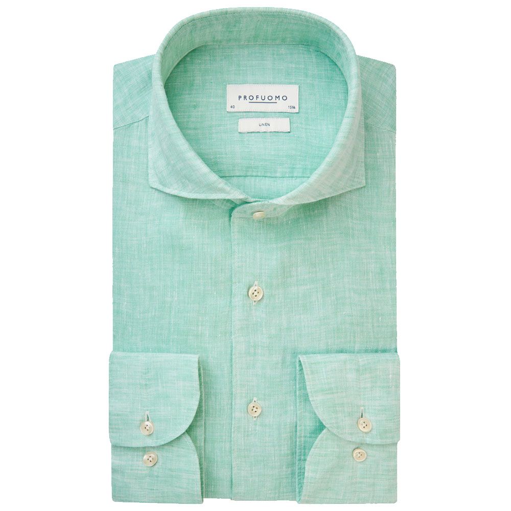 Profuomo Linen Shirt - Green