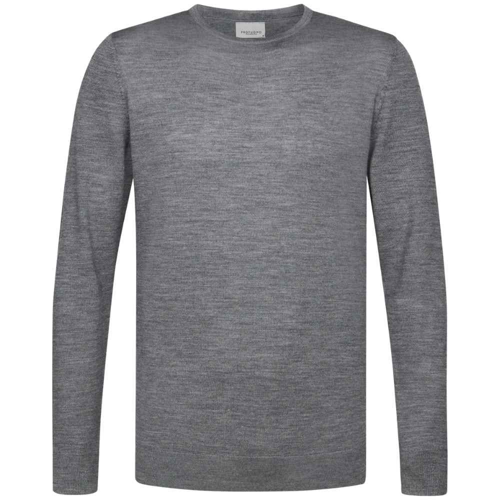 Profuomo Merino Woolen Pullover - Grey