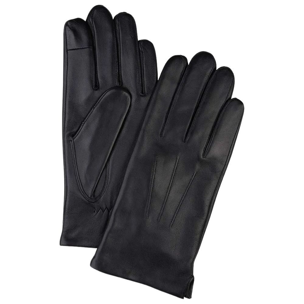 Gants en cuir Nappa Profuomo - Noir