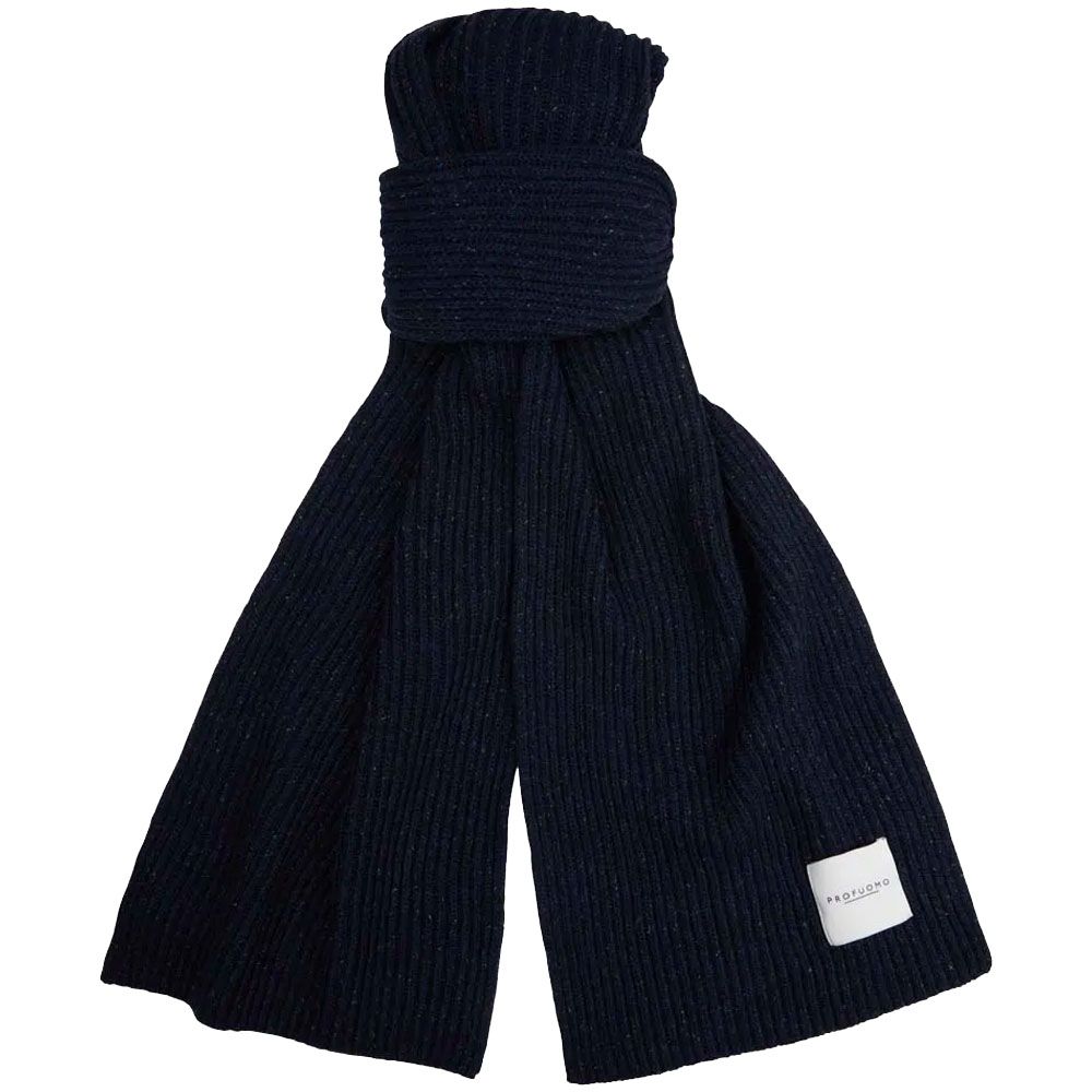 Profuomo Donegal Wollen Gebreide Sjaal - Navy