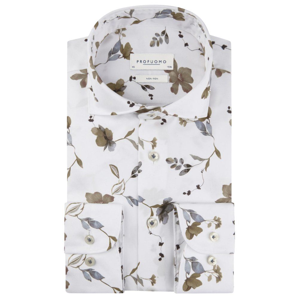 Profuomo Floral Print Shirt - Multi