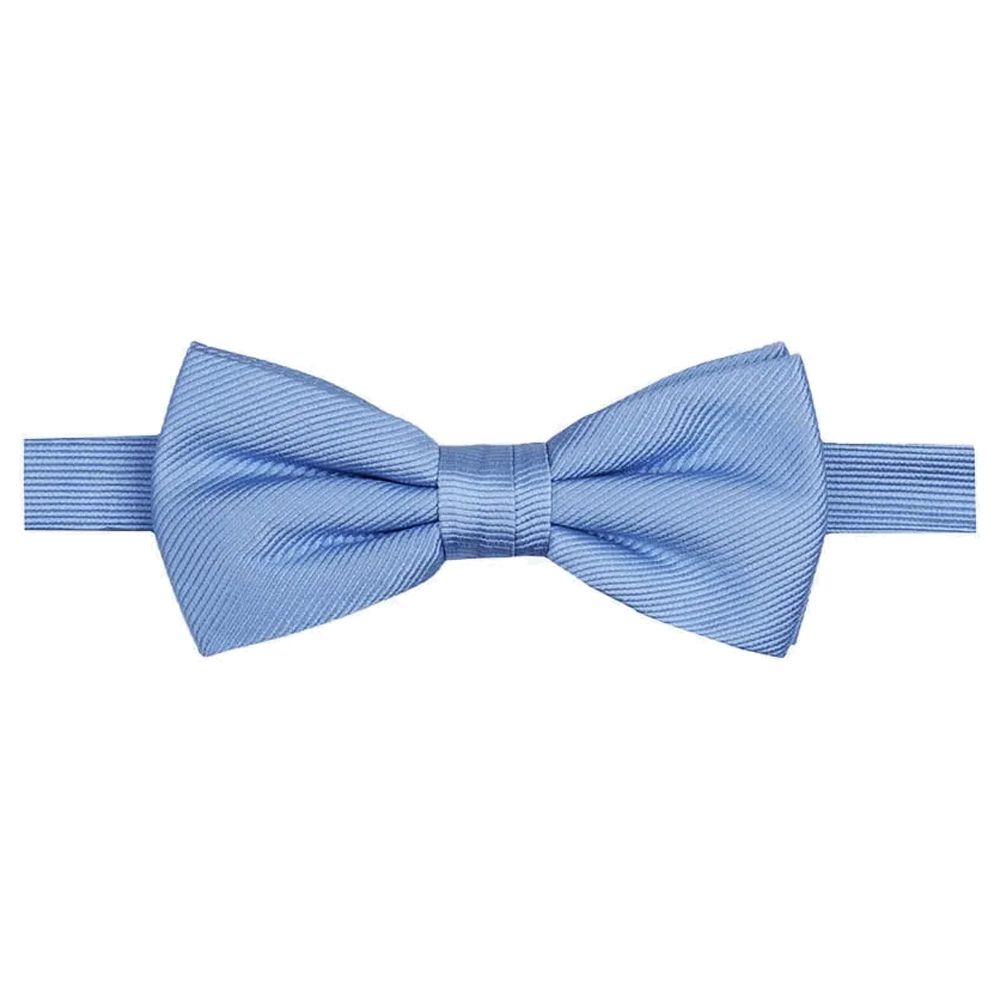 Profuomo Silk Woven Bowtie - Light Blue