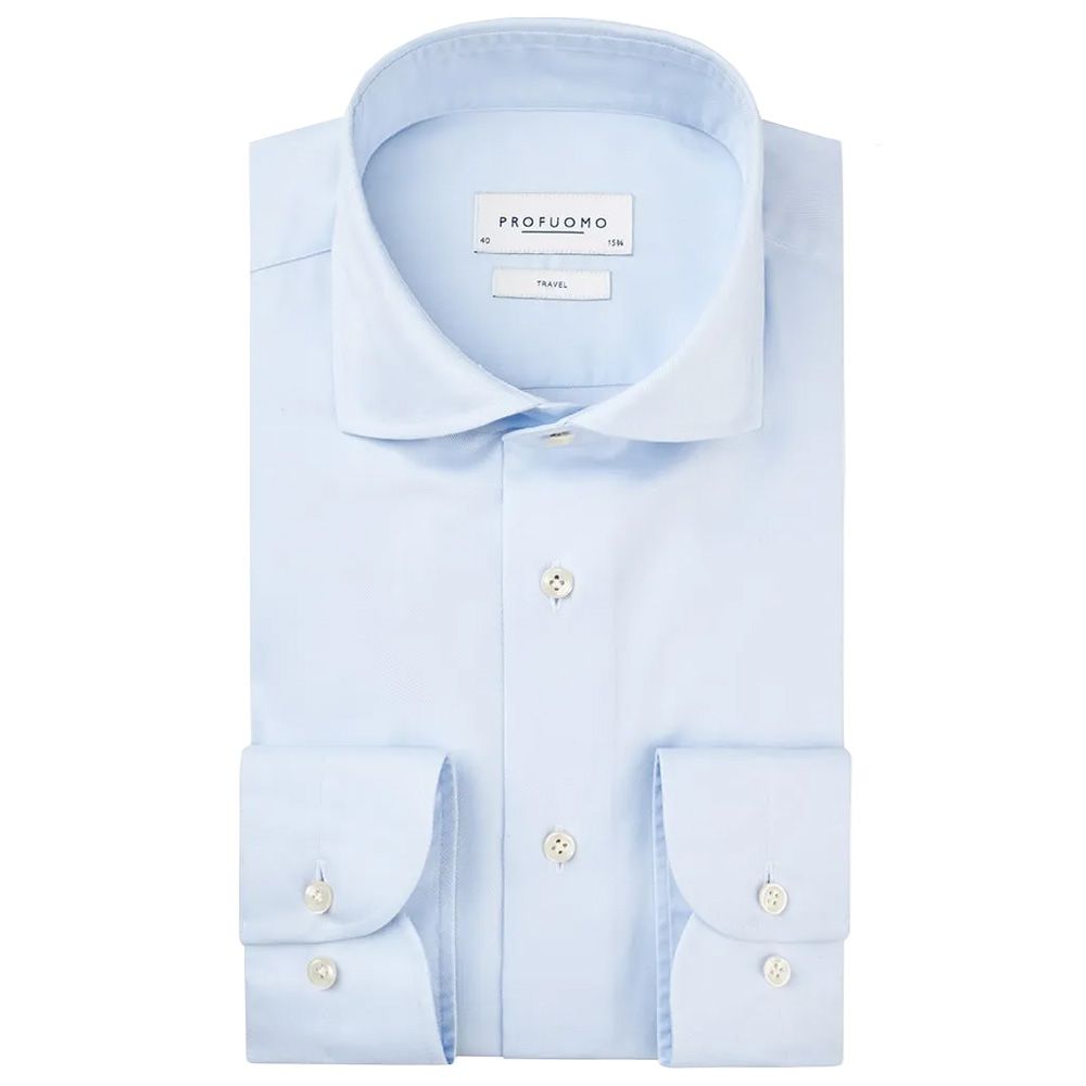 Profuomo Travel Shirt - Light Blue