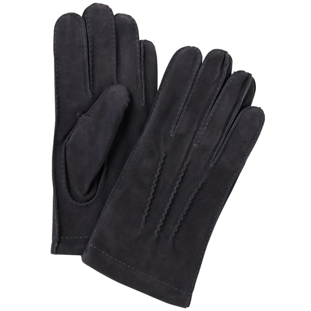 Gants en cuir nubuck de chèvre Profuomo - Gris
