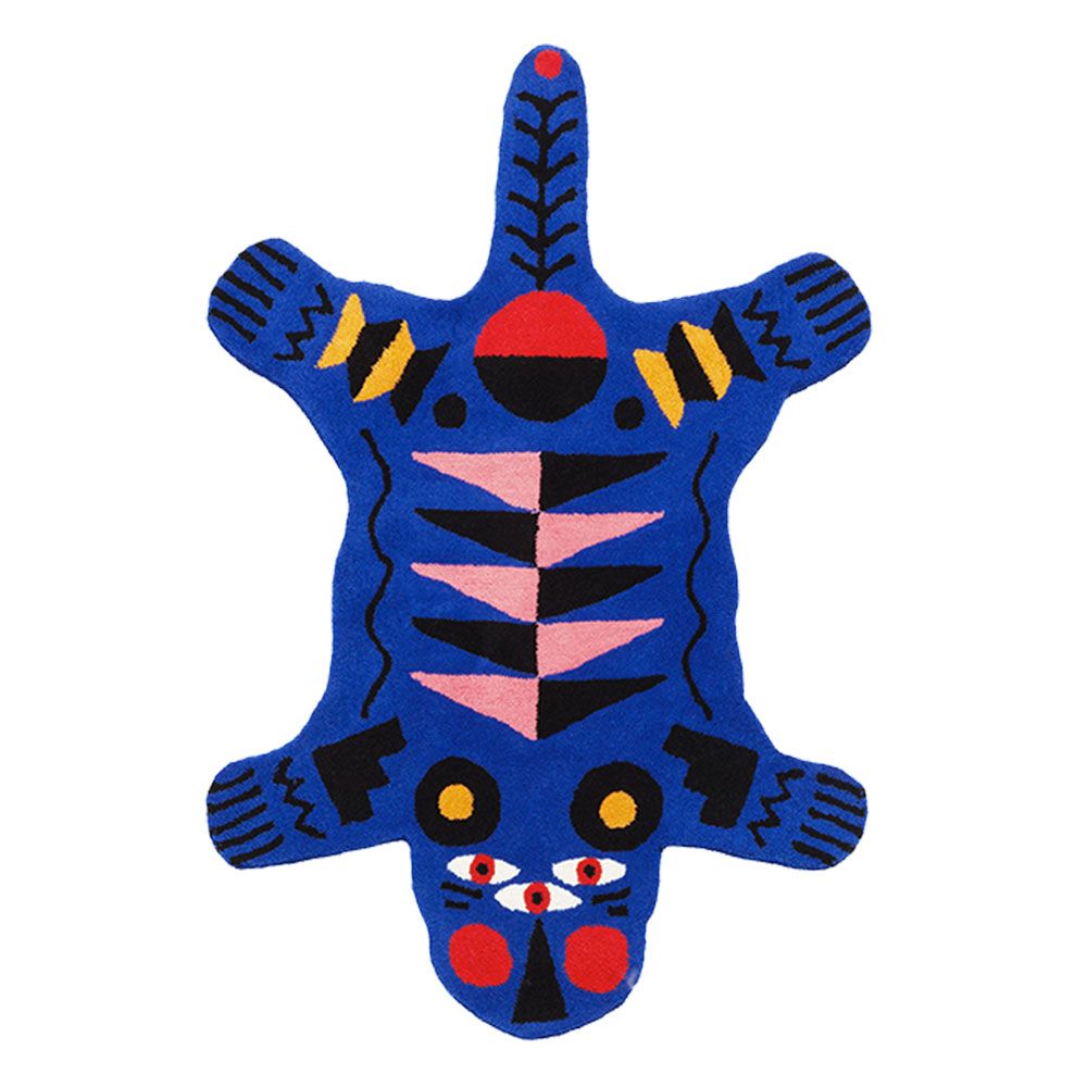 Qeeboo Carpet Oggian Blue Panther
