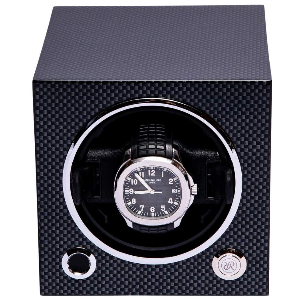 Rapport London Evo Single Watch Winder - Carbon Fibre