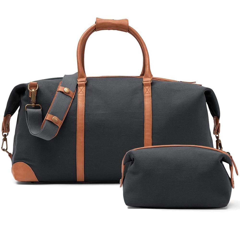 Vinga Of Sweden RPET Weekend Travel Set Dark Grey