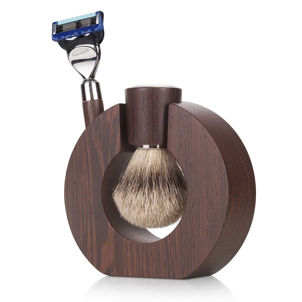 Mondial scheerset Sphaera silvertip dashaar Fushion