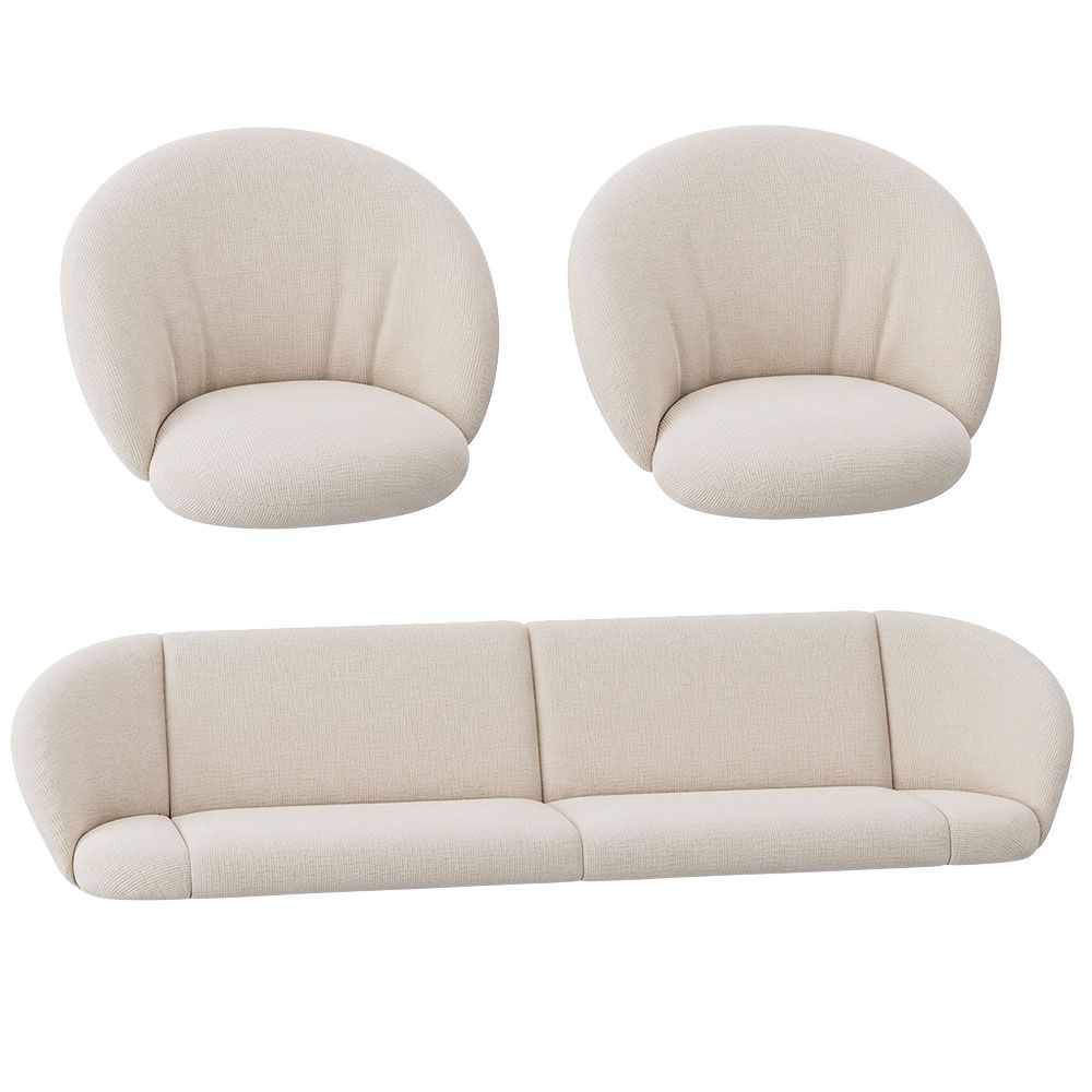 Valiente Classic Sofa Set 5 Cushions - Ivory