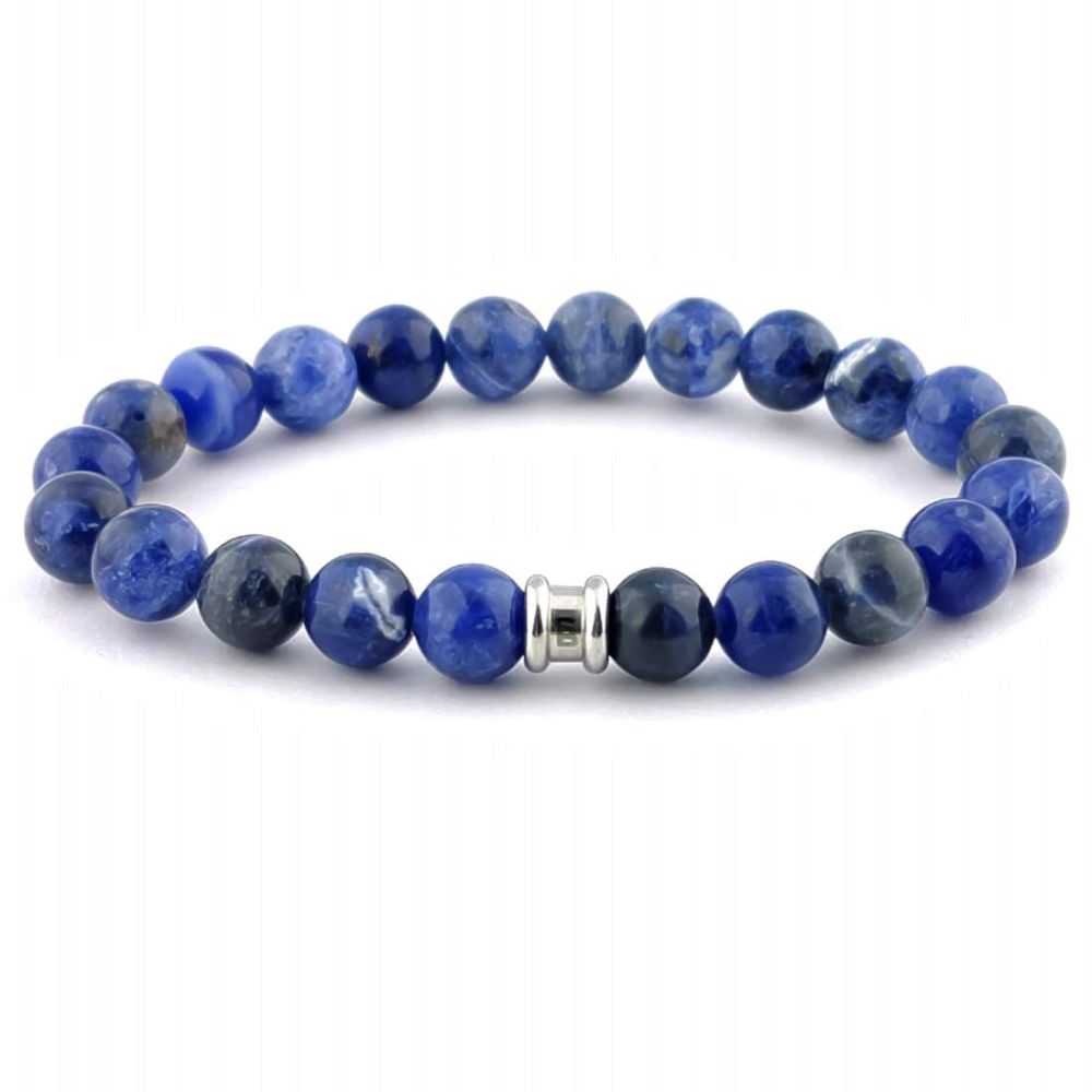 steel & Barnett Stones Bracelet - Navy
