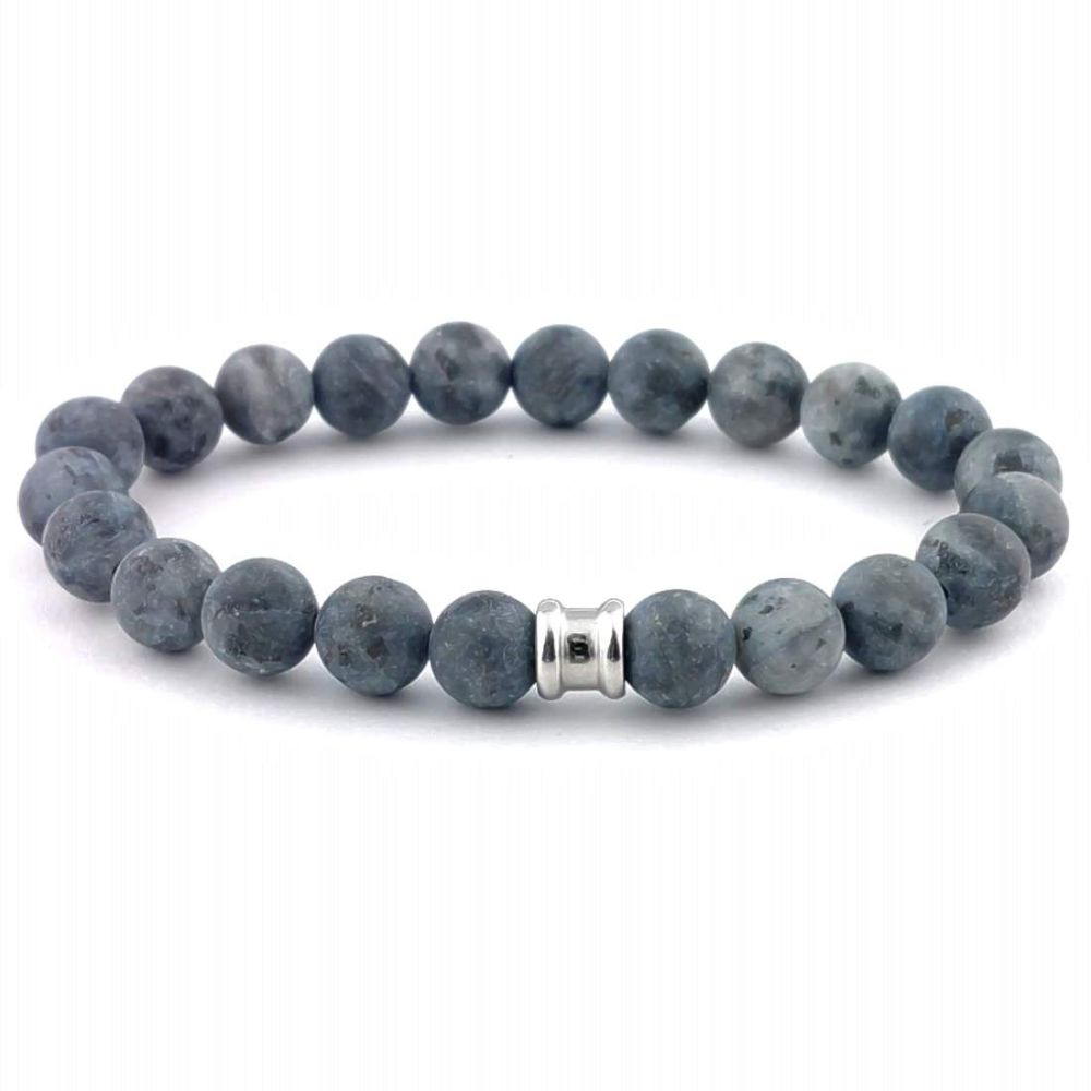 Steel & Barnett Stones Bracelet - Matt Lavikite