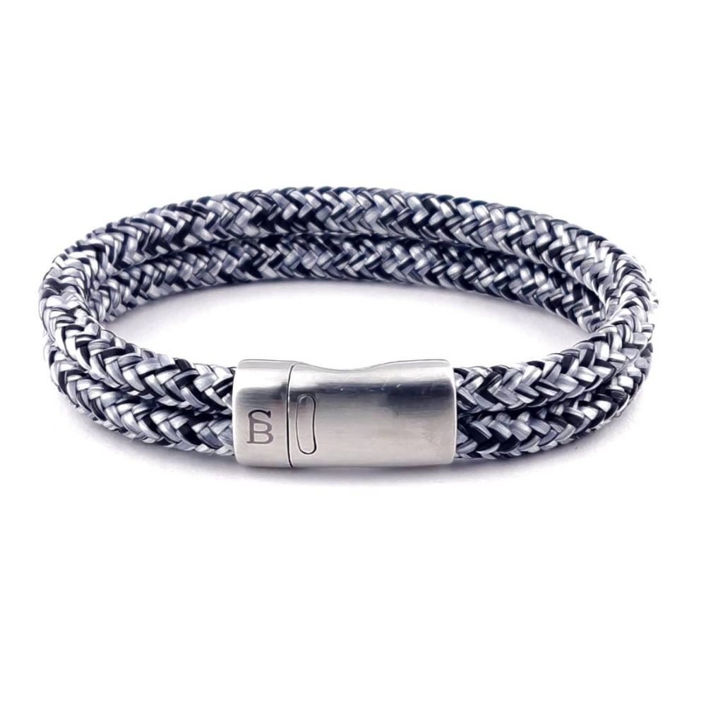 Steel & Barnett The lake bracelet - black denim