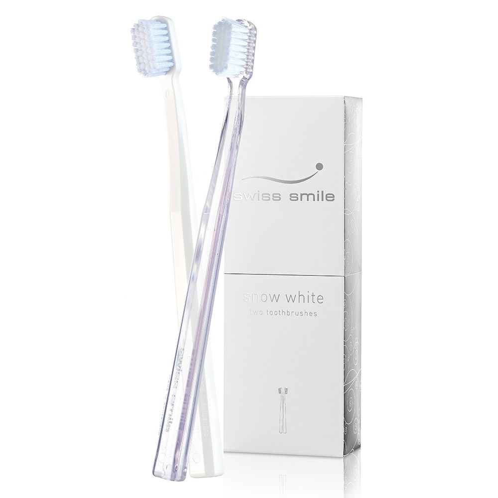 Swiss Smile snow white toothpaste and toothbrush