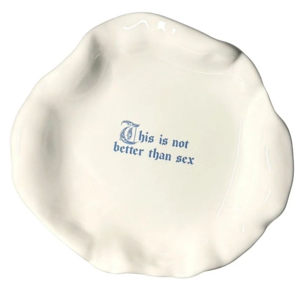 Incartato Ceramics Issues Deep Plate – "This Is Not Better Than Sex"