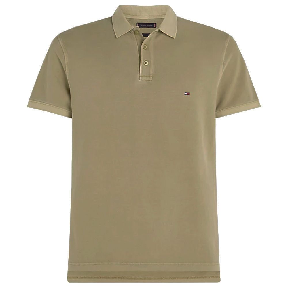 Tommy Hilfiger Garment Dyed Polo - Faded Olive Green