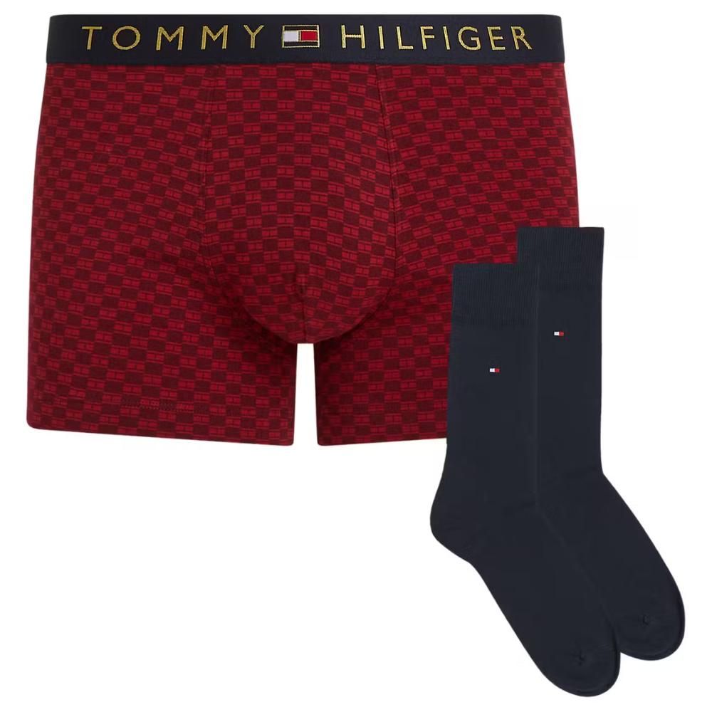 Tommy Hilfiger Trunk & Sock Set - Red