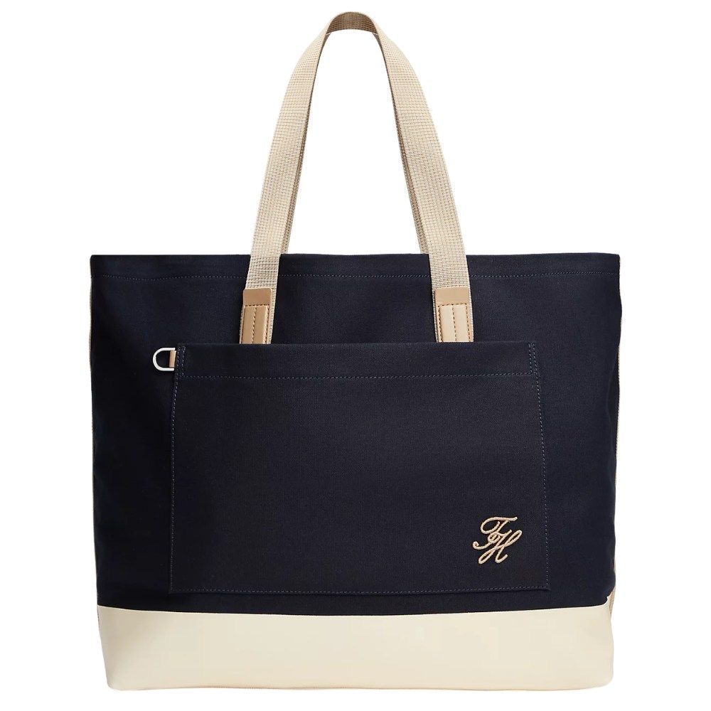 Tommy Hilfiger Summer Canvas Tote Bag - Blue