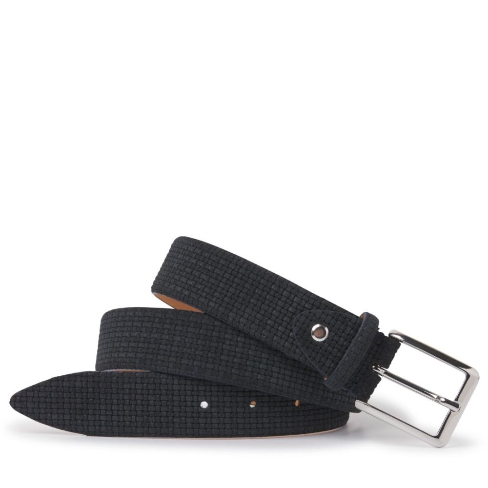 Tresanti navy leather belt