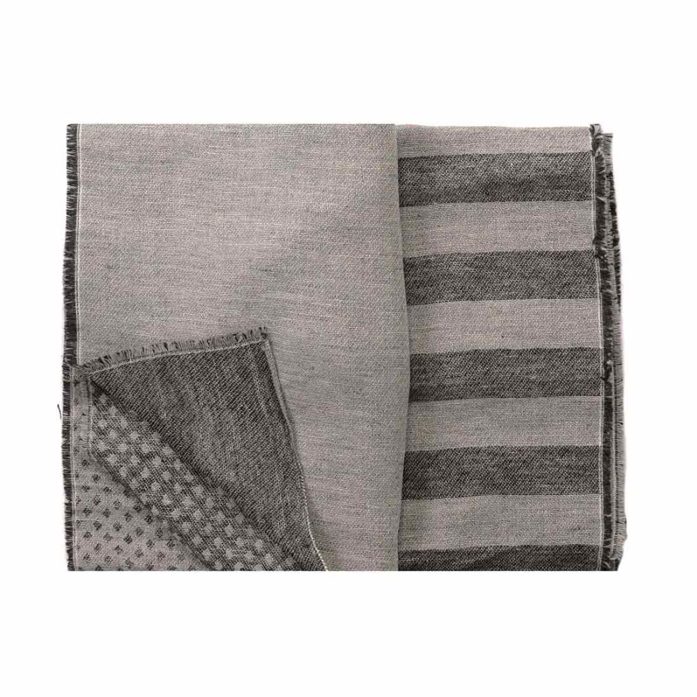 Tresanti spring scarf grey striped