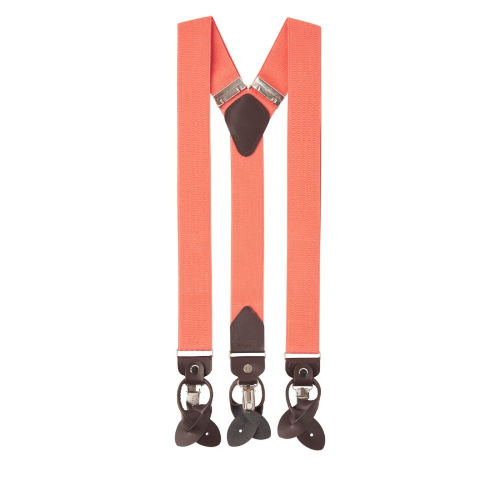 Tresanti suspenders - coral