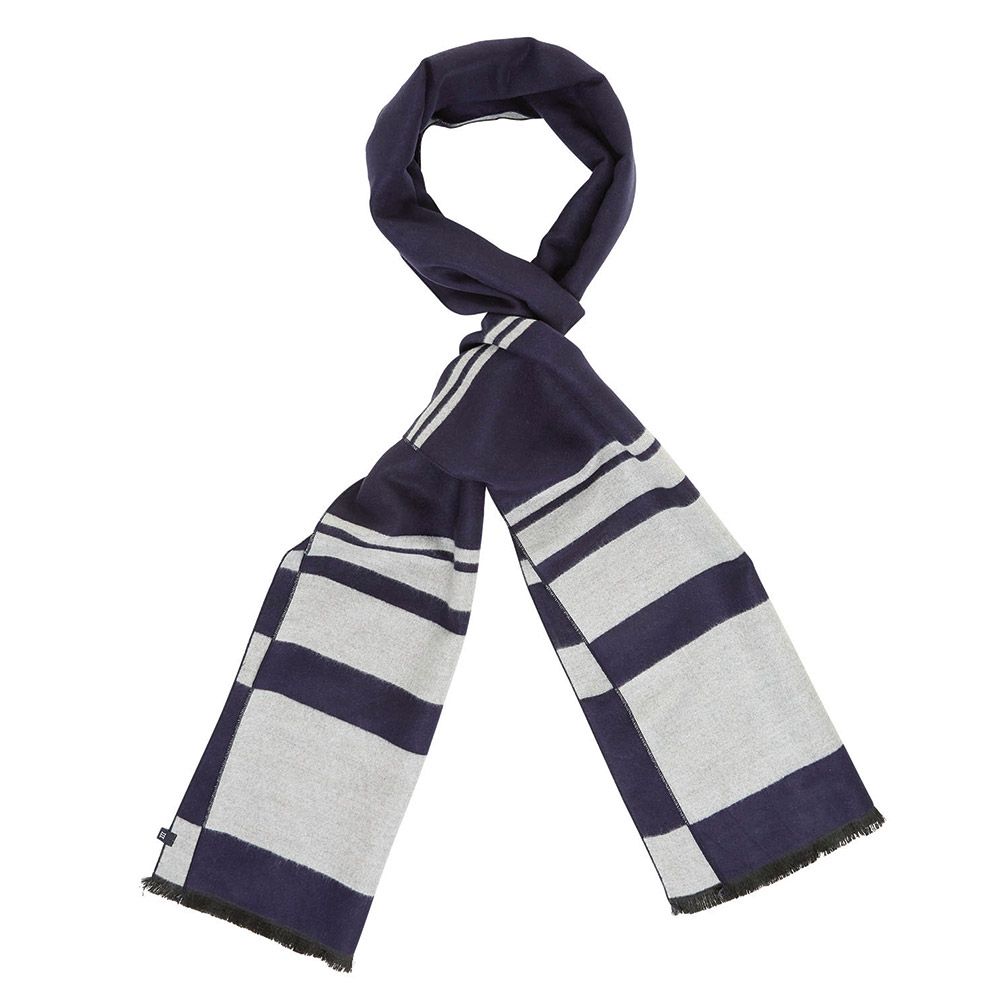 Tresanti Viscose Scarf Striped Navy