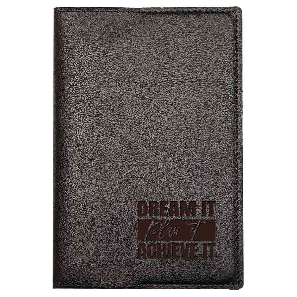 Carnet De Notes En Cuir Végétalien - Noir