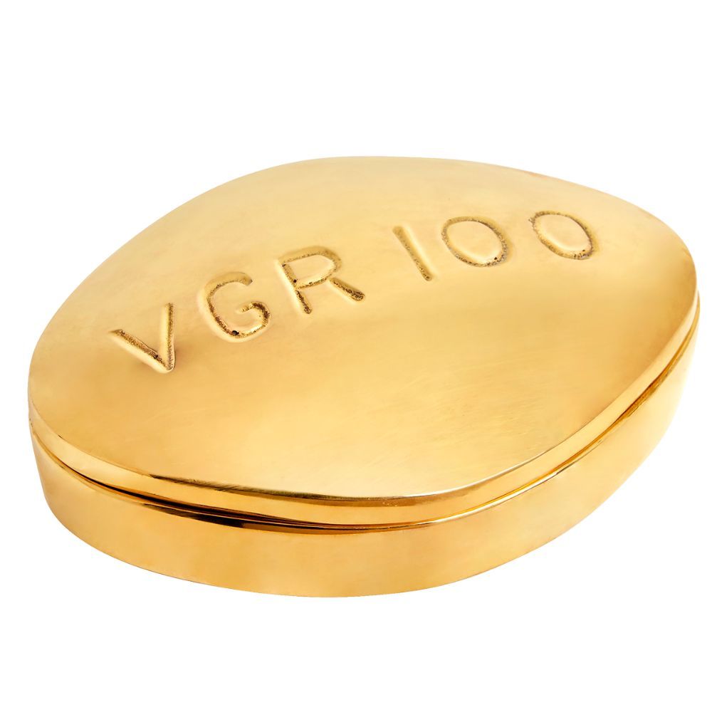 Jonathan Adler Viagra Brass Pill Box