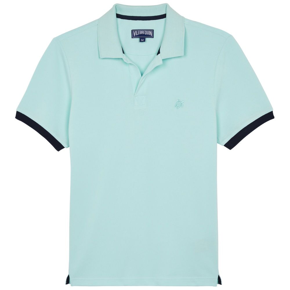 Vilebrequin Bicoloured Polo - Light Blue