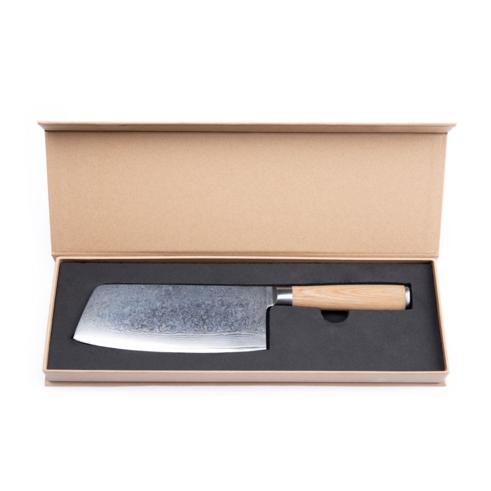 Vinga of Sweden Hattasan Damascus Nakiri Knife