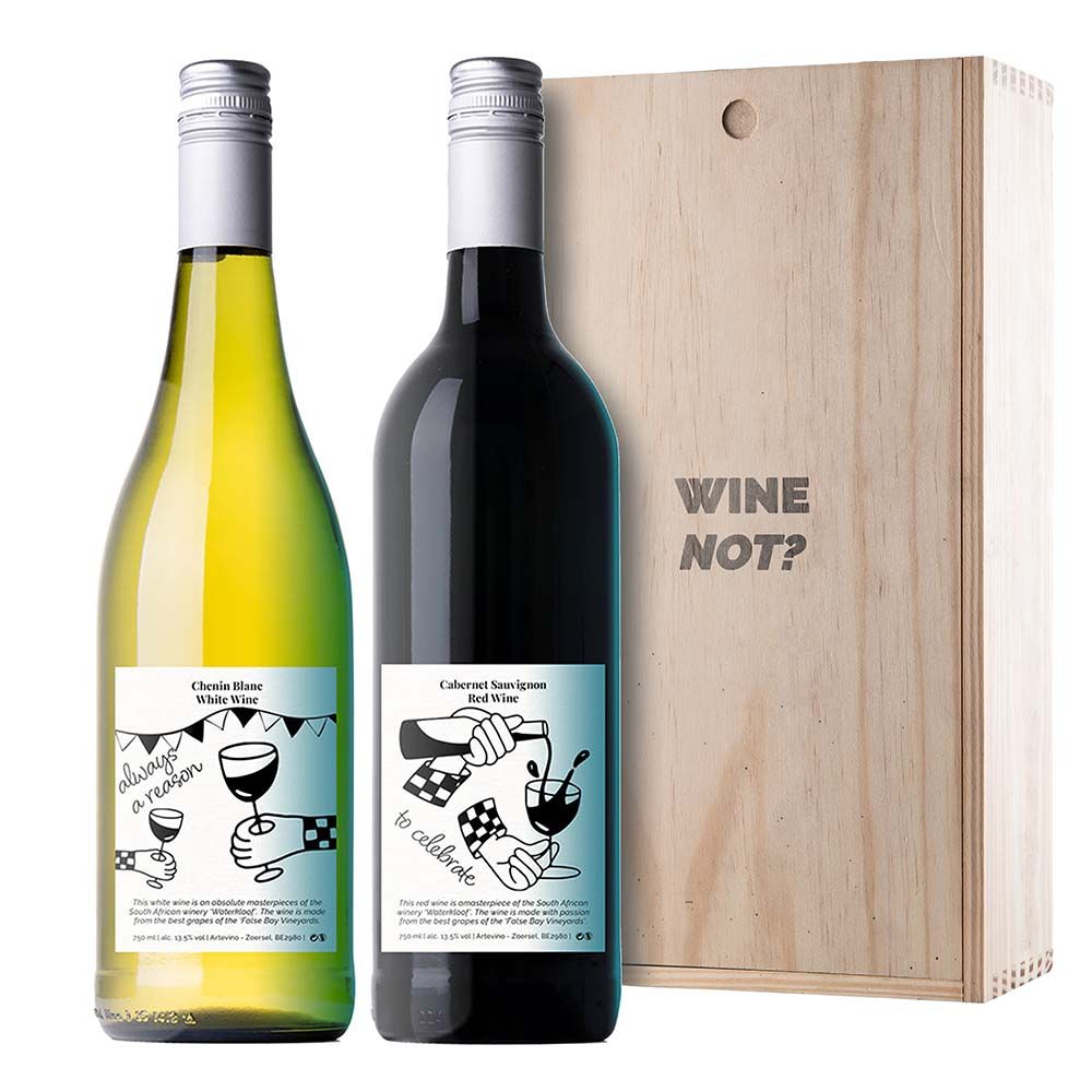 Wine Duo With Personalised Gift Box