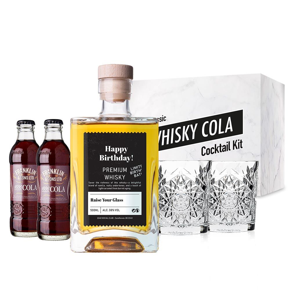 Personalised Whisky Cola Set