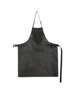Dutchdeluxes leather BBQ apron - vintage grey