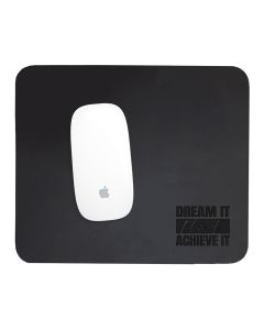 Leather Mousepad Black - Dream it, plan it & achieve it