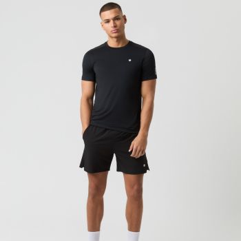 Björn Borg Ace T-Shirt mit Mesh-Einsätzen - Schwarz
