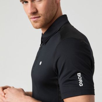 Björn Borg Ace Mesh Panel Polo - Czarny