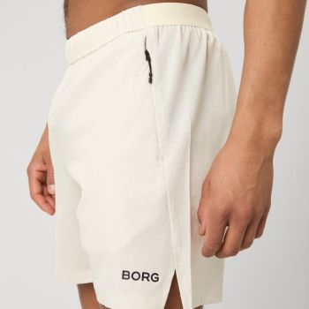 Björn Borg Borg Shorts mit Reißverschluss - Cremefarbene