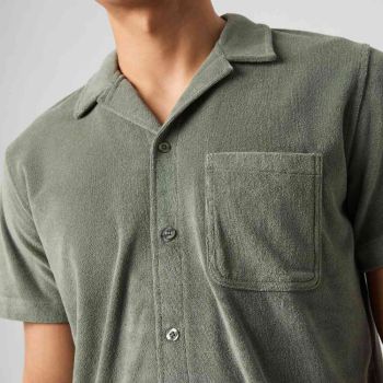 Björn Borg Camicia da piscina Borg Toweling - Verde Agave